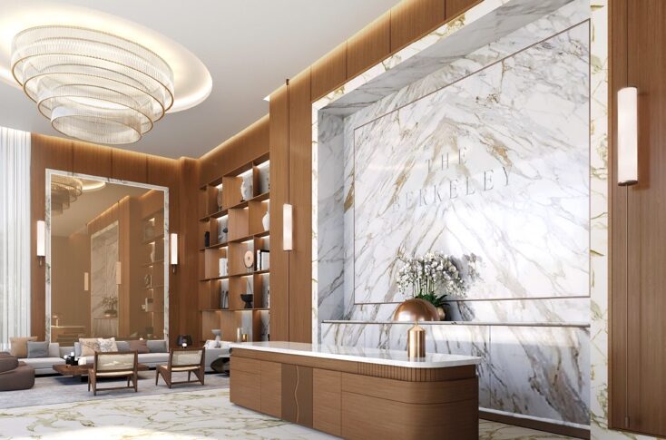 Luxury resort lobby